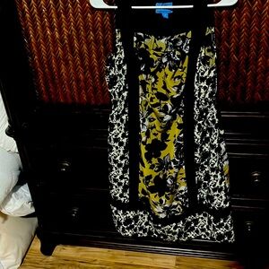 Vera Wang floral pattern dress